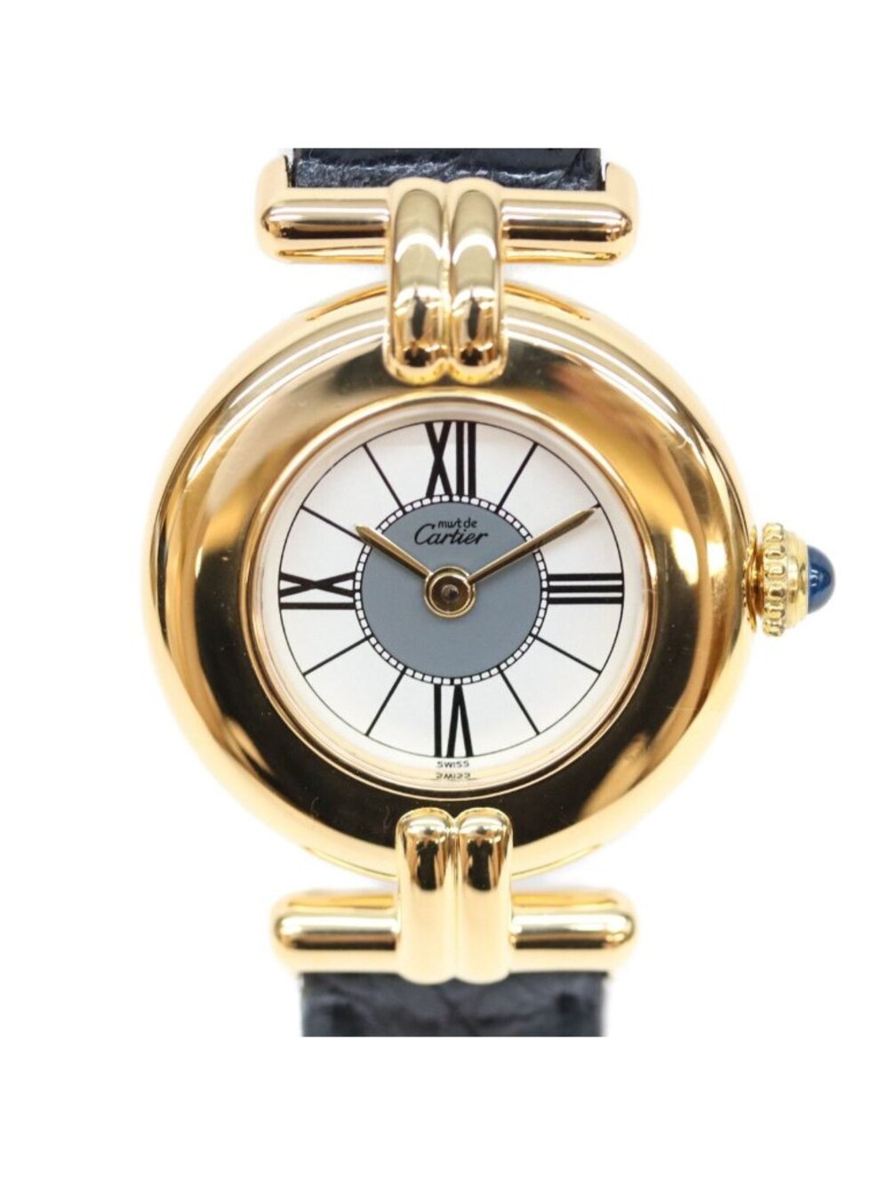 Cartier Must Colisee SM Vermeil Center Gray Dial Watch